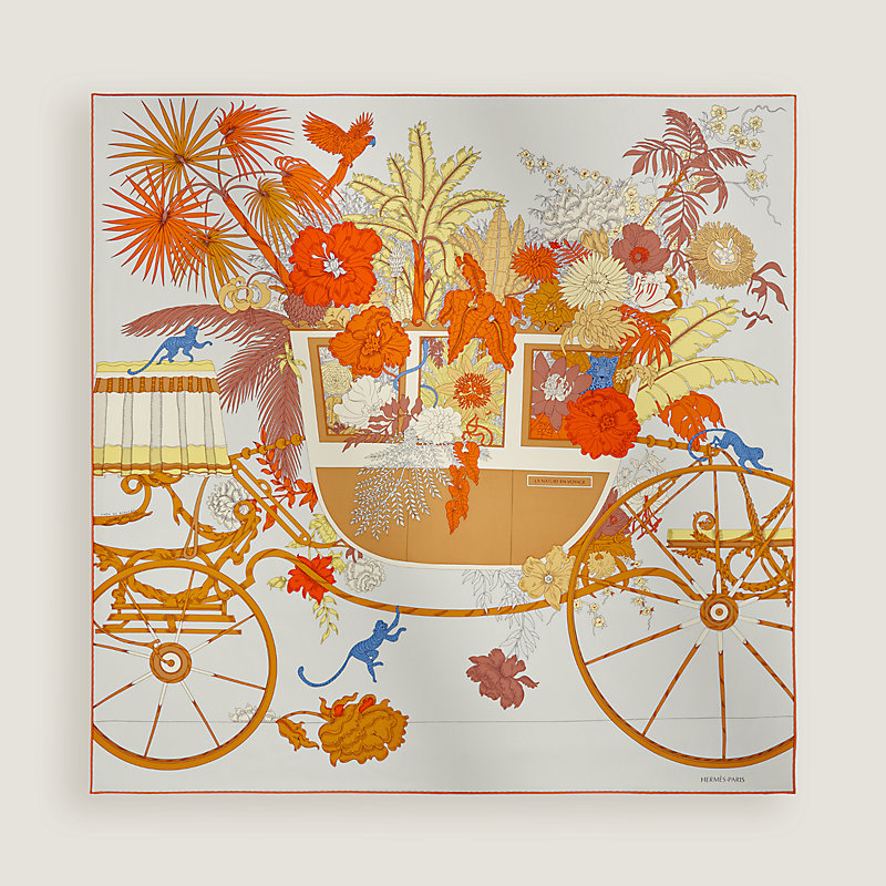 La Nature en Voyage scarf 90 | Hermès USA